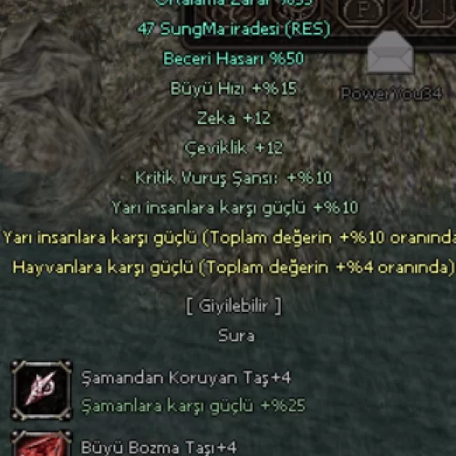 Elit Sura Yılan İtemleri Kara itemler